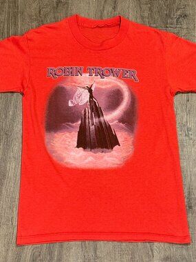 Vintage 80s Robin Trower 1986 Passion Tour t-shirt